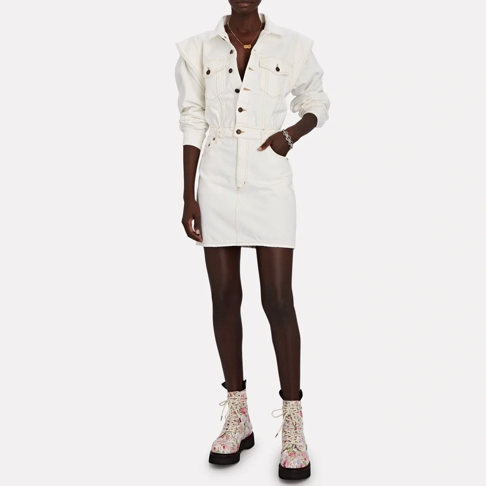 AGOLDE white denim dress - Picture 1 of 4